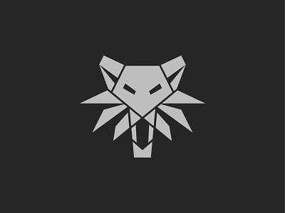 Witcher | Logo Concept badge fantasy geralt icon logo logo design mark mascot mascot logo medallion modern netflix rivia series sharp simple strong witcher wolf wolf logo