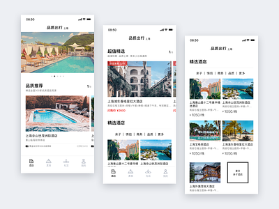 Travel app design hotel ux