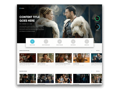 VOD Scroll Interaction innovation ui ux design vod