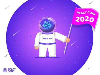 React Conf 2020 - Character Design 2020 character designs design illustration logo react conf