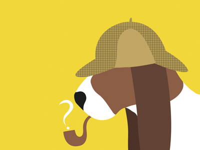 Dog people -6 art basset hound design dogs sherlock