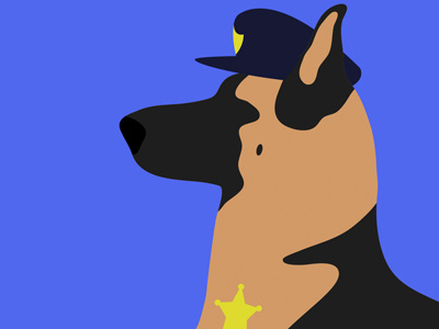 Dog people - 8 art design dogs german illustration k9 police shepard