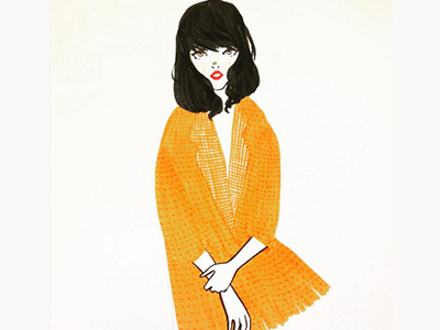 orange is the new black art drawing fashion illustration woman