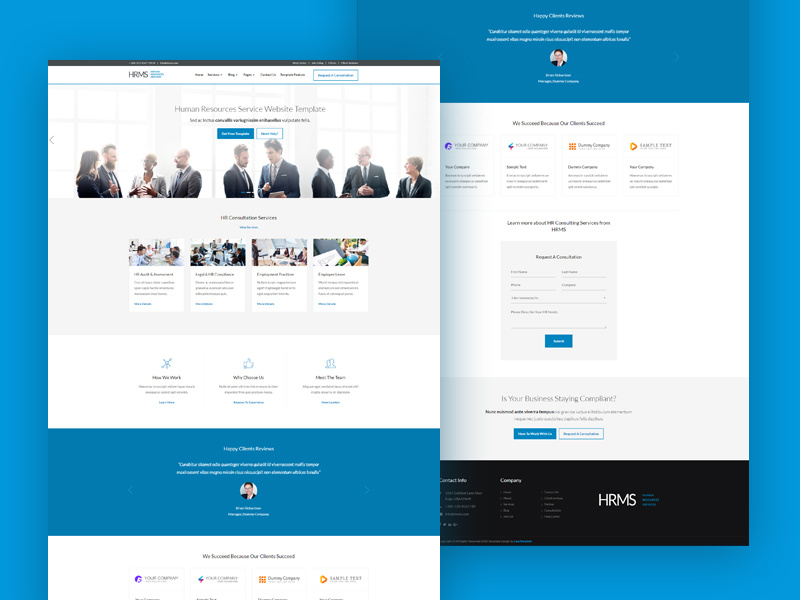 Human Resource Management [Business Design] by EaseTemplate on Dribbble