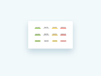 Status Labels card dashboard job listing job status label labels list platform status webdesign