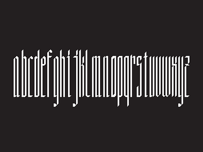 Danube Typeface blackletter design graphic design modular type typogaphy