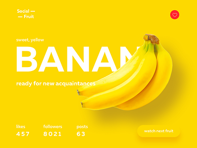 DailyUI (6 Day) Fruits Profile