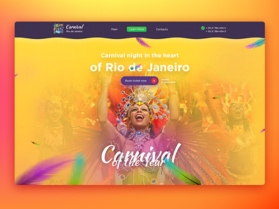 Rio Carnival Concept carnival digital designer fest festival gorbunov landing landingpage rio ui uidesign