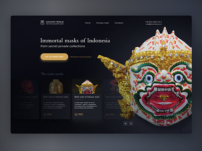 Rare Mask Sale / Concept concept design digital designer gorbunov indonesia landing page mask rare ui