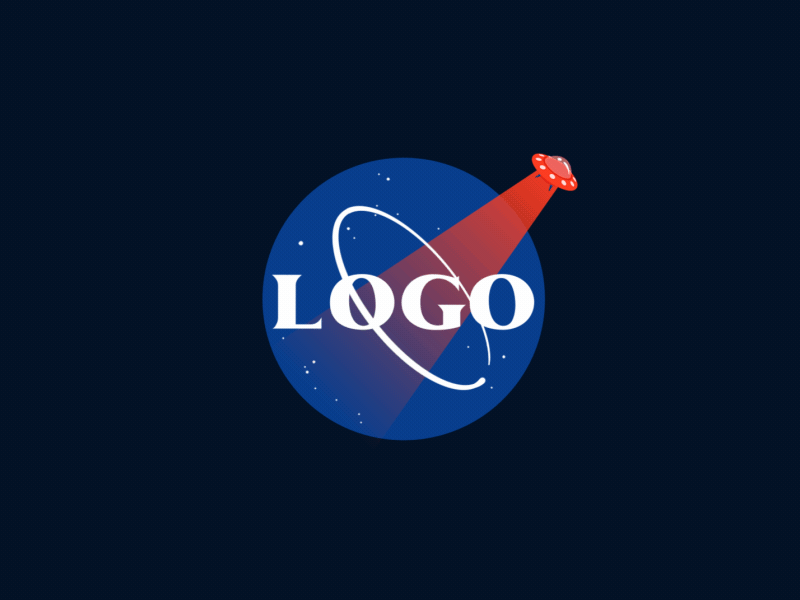 Logo Animation in After Effects Nasa animation design effects logo motion motiondesignschool nasa planet school shape space stars ufo
