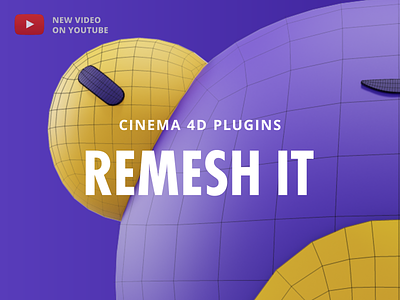 Easy retopology of your 3D models – Cinema 4D Tutorial 3d character cinema4d mesh motion topology tutorial