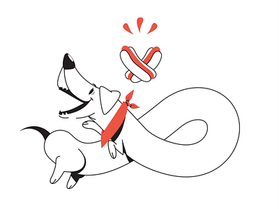 Hot doggo animation character dog motion motiondesignschool shape tutorial