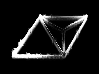 Form Experiment after effects black form particles trapcode white