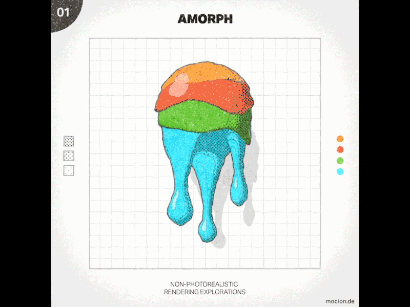 AMORPH 01 // non-photorealistic rendering exploration