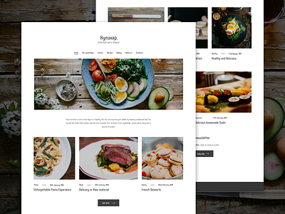 Culinary workshops website culinary design food simple ui ux web website white workshops