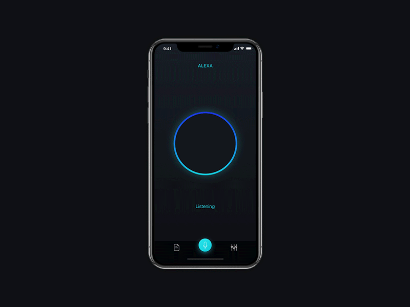 MotionControl: Alexa Assistant Interface alexa animation assistant control interface iphone x motion voice