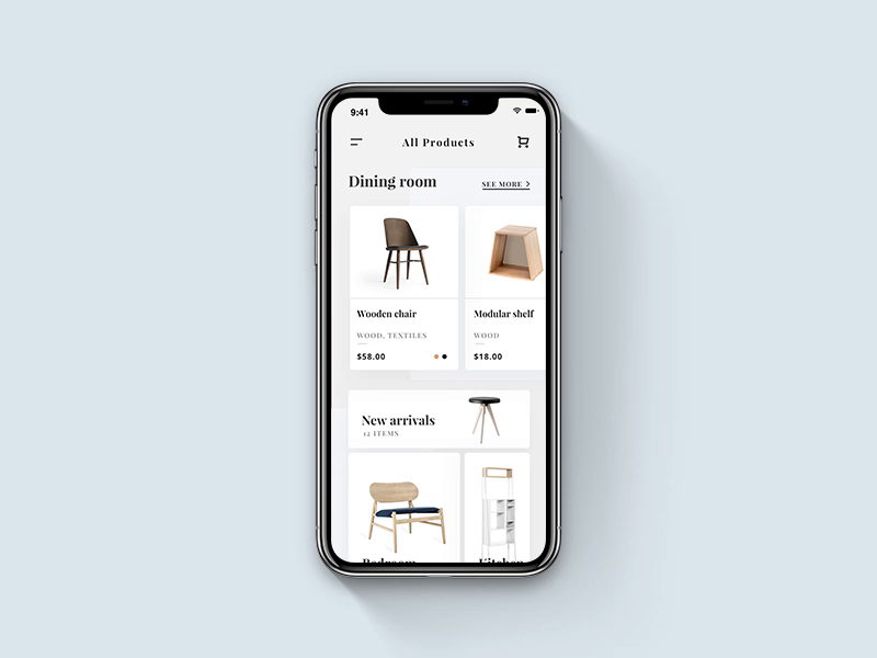 Furniture Store App Concept by Martina Diyanova on Dribbble