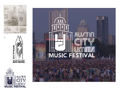Acl Music Festival Logo branding logo sketch
