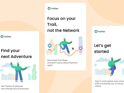 Trailleo - Hiking App Onboarding