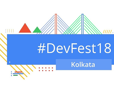 Devfest Logo design flat icon illustration logo vector web