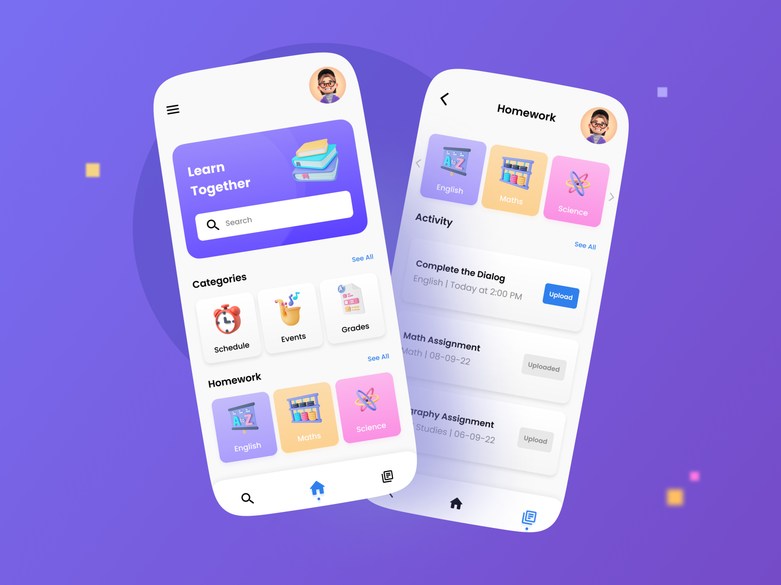 Smart School App by Rohit Pm on Dribbble