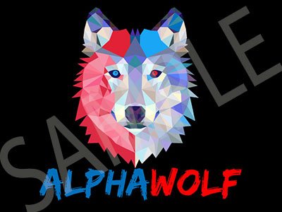 "Alpha Wolf" Wolf Pictorial Youtube Channel Logo alpha wolf logo wolf wolf icon youtube channel logo