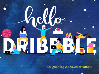 Dribble Debutshot of #bhawnacreations creative debut debut shot dribbble dribble graphic design graphics shot