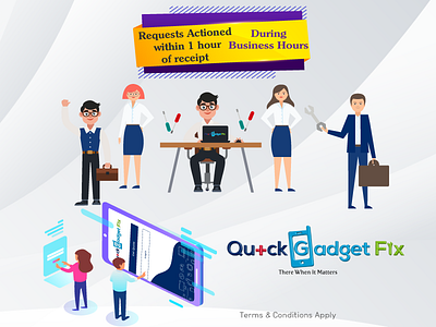 Creative Banners Design for "Quick Gadget Fix" Brand