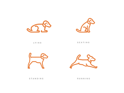 dog poses iconography