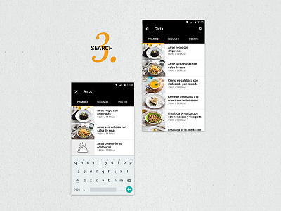 Tento App Search android app appmobile foodie ios iot mobile ui uidesign visual