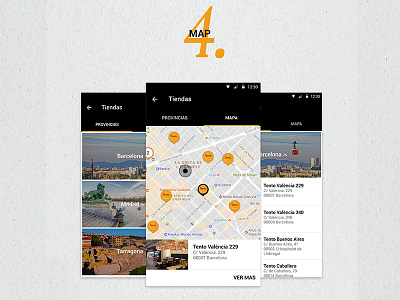 Tento App Maps android app appmobile foodie ios iot mobile ui uidesign visual