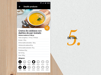 Tento App Detail android app appmobile foodie ios iot mobile ui uidesign visual