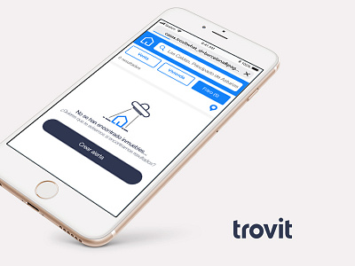 Empty Screen Trovit web app