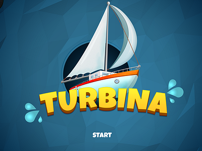 Turbina Game Start Screen boat game game design sailing screen start turbine water yacht