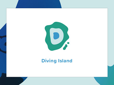 Diving Island diving graphics iceland logo web