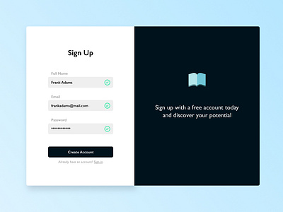 Daily UI 001 - Sign Up Form