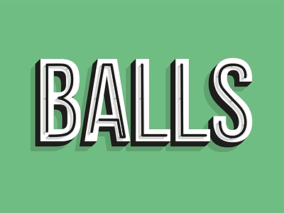 Balls 365dayproject balls fake neon lettering type typography