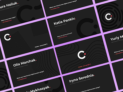 Business Cards Concept for Design Agency