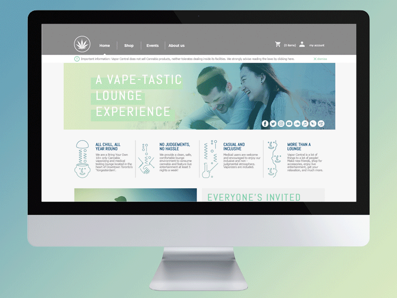 Vapor Central Website Redesign design web web design webdesign