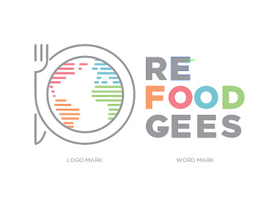 Refoodgees Logo branding color design logo typography