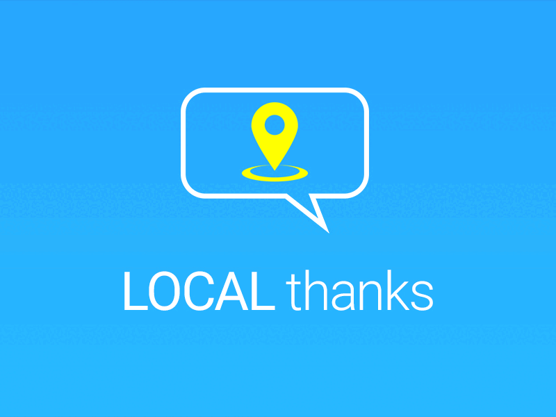Local Thanks - Logo branding identity logo logomark product