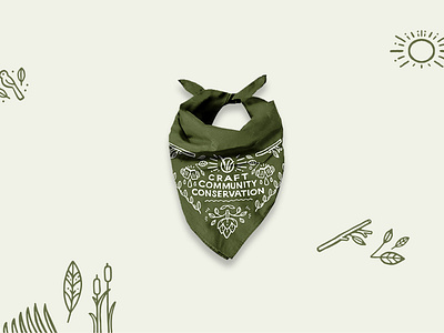 Grassland's Brewery bandana design