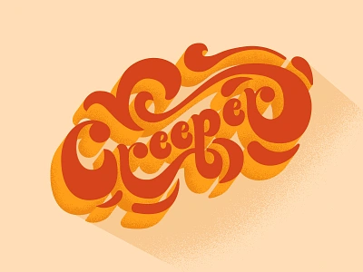 Creeper Lettering 70s creeper lettering retro retro lettering