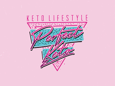 Perfect Keto 80s T-Shirt 80s 90s grunge illustration merch neon retro t shirt t shirt design vintage