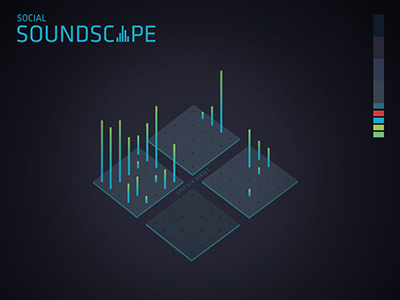 Soundscape app design interface design