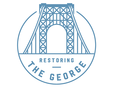 Restoring the GW Bridge logo bridge illustration logo design new york