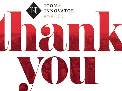 Cornell Icon & Innovator Awards ad design logo design typography art