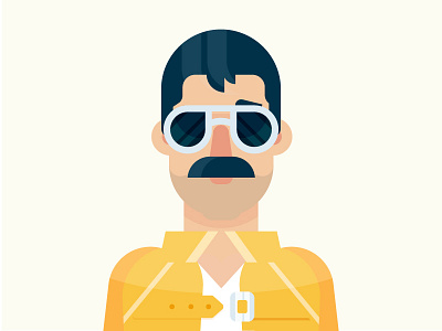 Birthday of Freddie Mercury birthday character freddie freddiemercury illustration mercury music queen