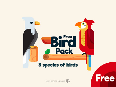 FREE Bird Pack! bird birds character deisgn free icon illustration web