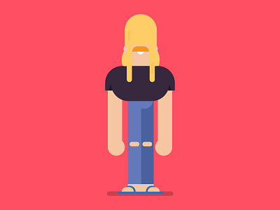 Hippie 80s 80s aep aftereffects animate character characters ilustration